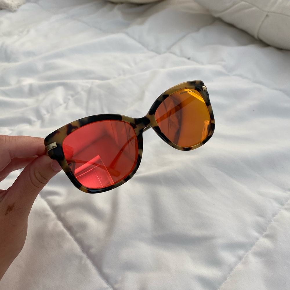 Michael Kors sunglasses with red/yellow lenses